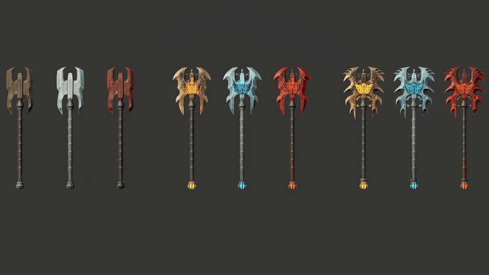 Stylized Axes - RPG Weapons 