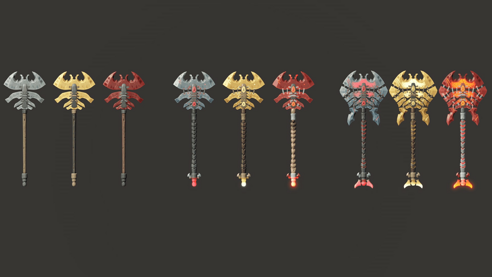 Stylized Axes - RPG Weapons 