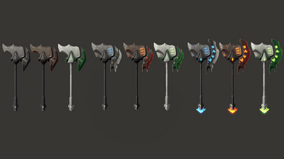 Stylized Axes - RPG Weapons 