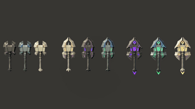 Stylized Axes - RPG Weapons 