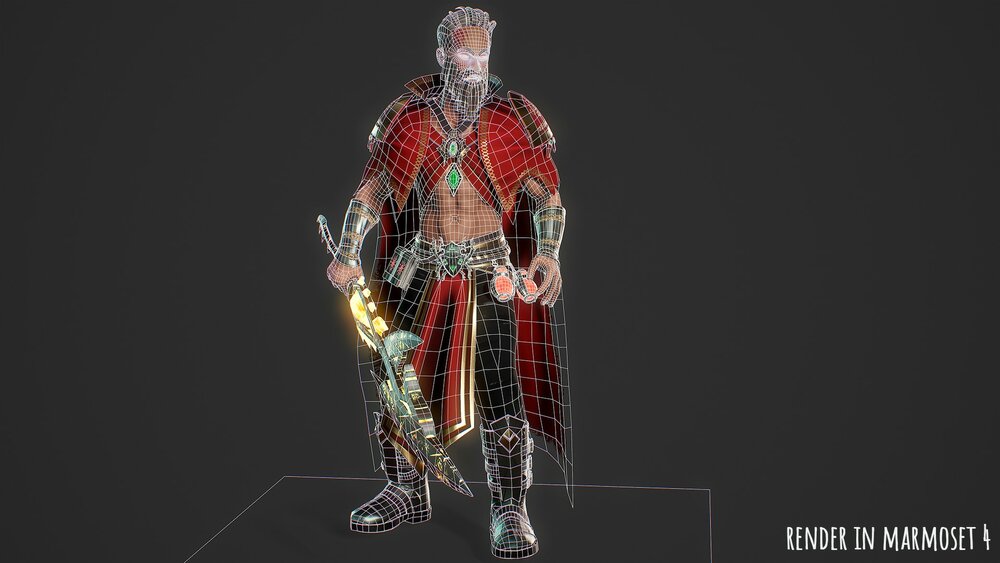 Male Wizard Red 