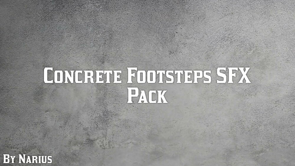 Concrete Footsteps SFX Pack 