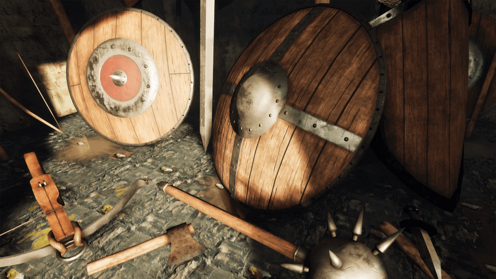 Realistic Medieval Weapons and Shields Kit 