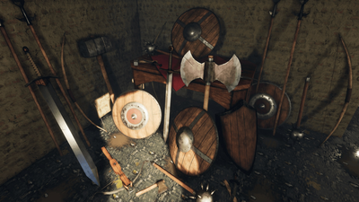 Realistic Medieval Weapons and Shields Kit 