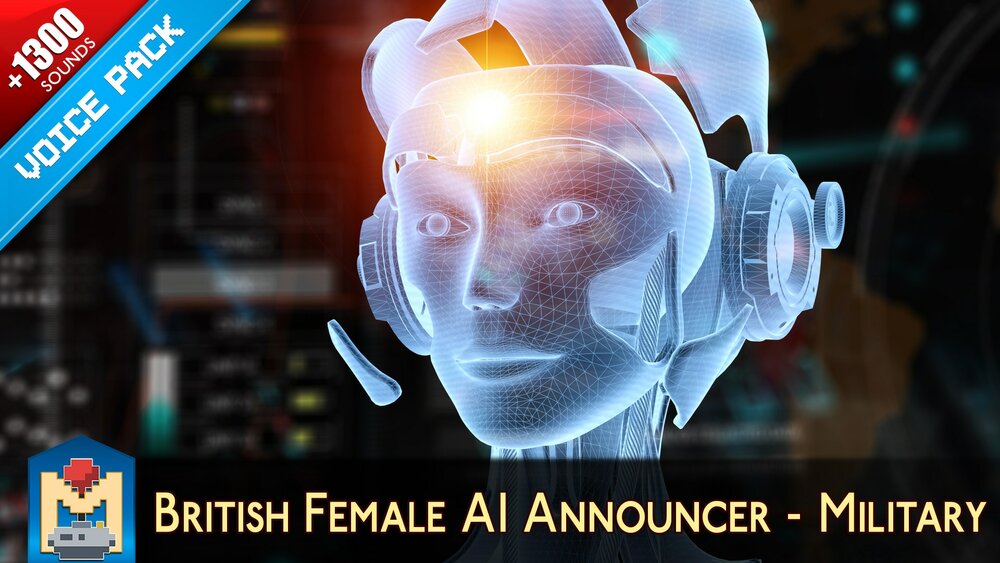 Military AI British Female Voice Announcer 