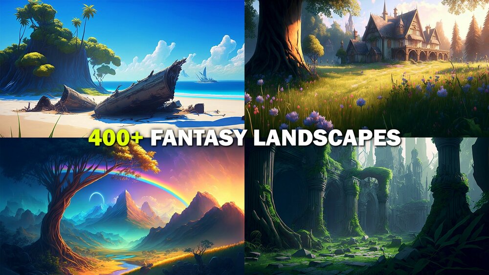 400 Fantasy Landscapes Vol. 1 