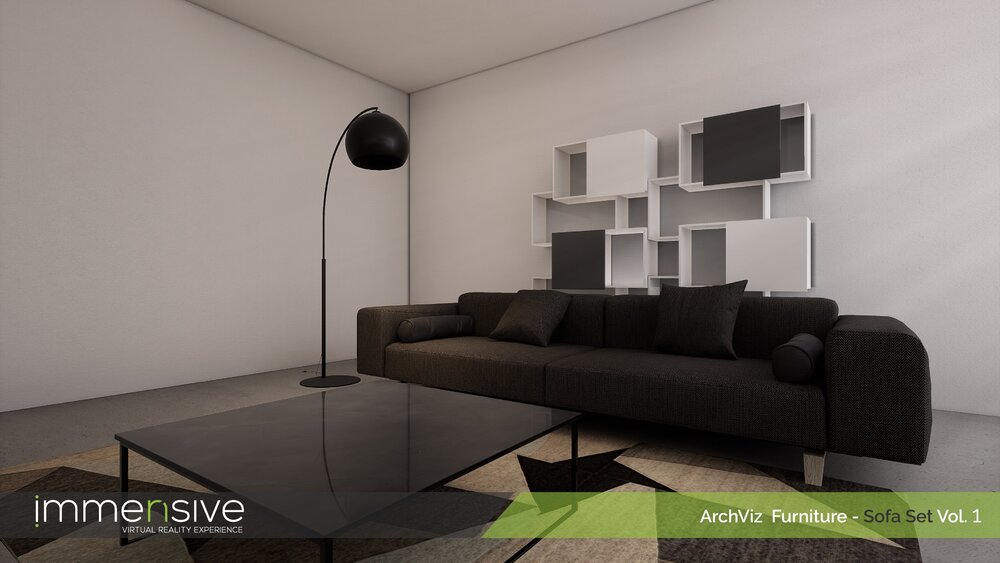 ArchViz Furniture - Sofa Set Vol 1 