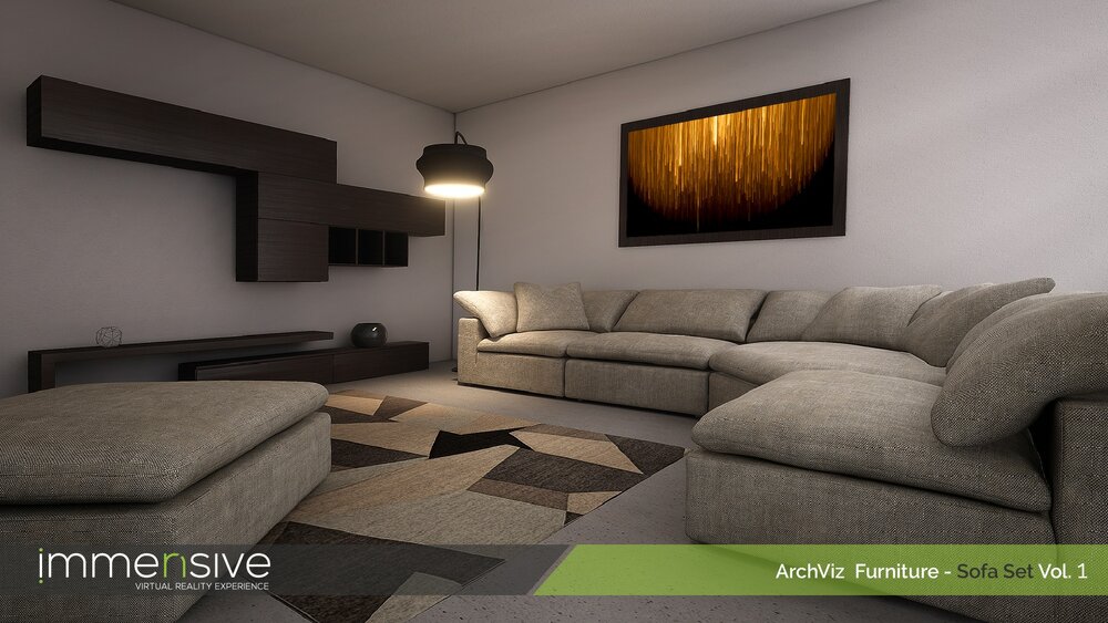 ArchViz Furniture - Sofa Set Vol 1 