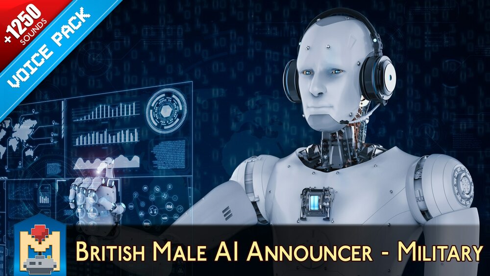 Military AI British Male Voice Announcer 