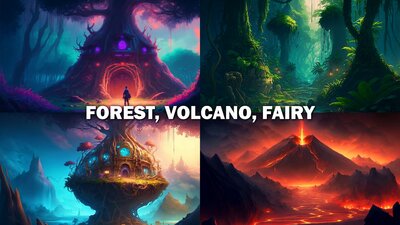 400 Fantasy Landscapes Vol. 1 