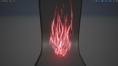 VFX56 Fireplace rays hit effect liquid flow 