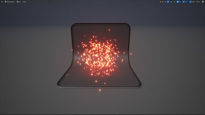 VFX56 Fireplace rays hit effect liquid flow 