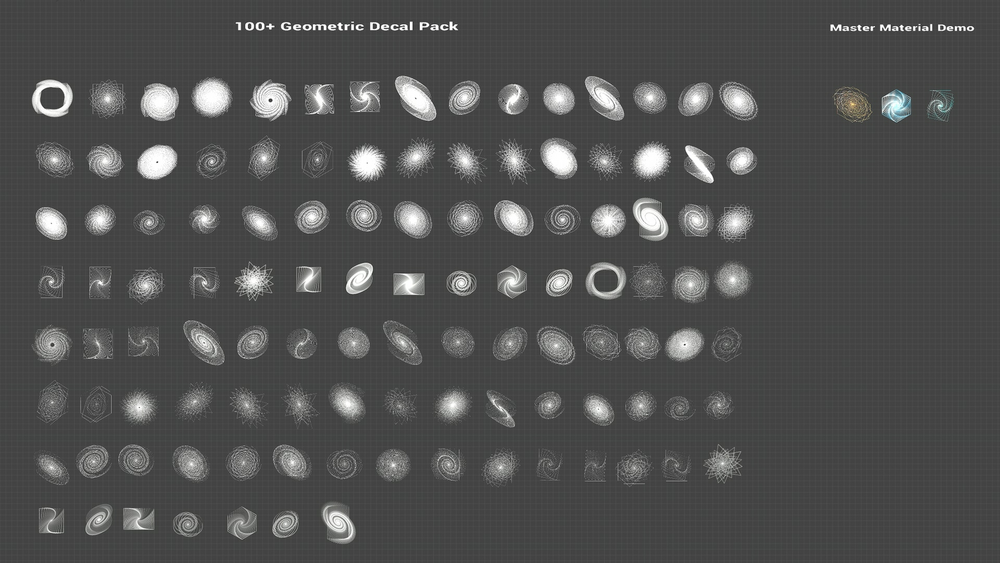 100+ Geometric Decal Pack + AI SOURCES 