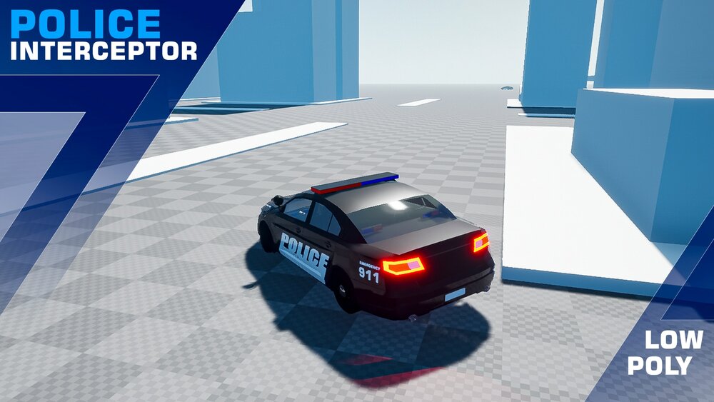 Drivable Police Car INTERCEPTOR 