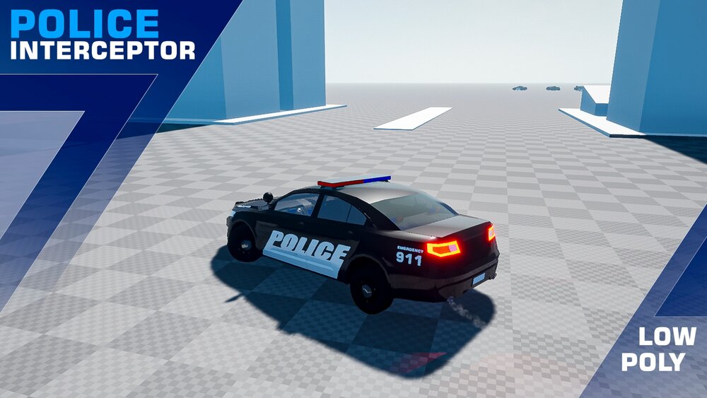 Drivable Police Car INTERCEPTOR 