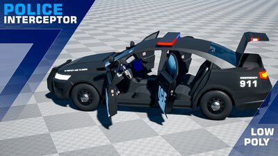 Drivable Police Car INTERCEPTOR 