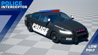 Drivable Police Car INTERCEPTOR 