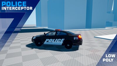 Drivable Police Car INTERCEPTOR 