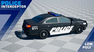 Drivable Police Car INTERCEPTOR 