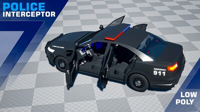 Drivable Police Car INTERCEPTOR 