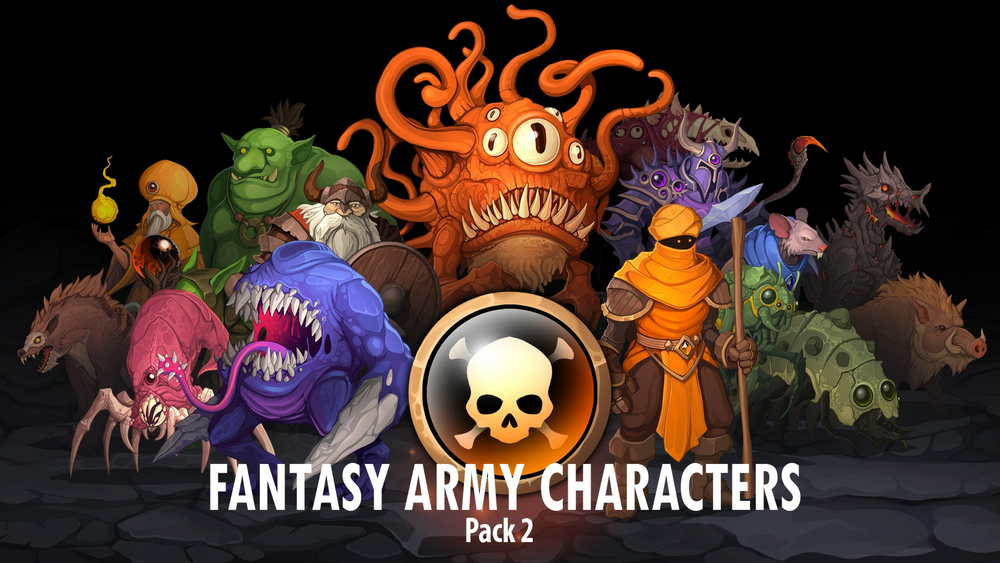 Fantasy Army Characters pack2 