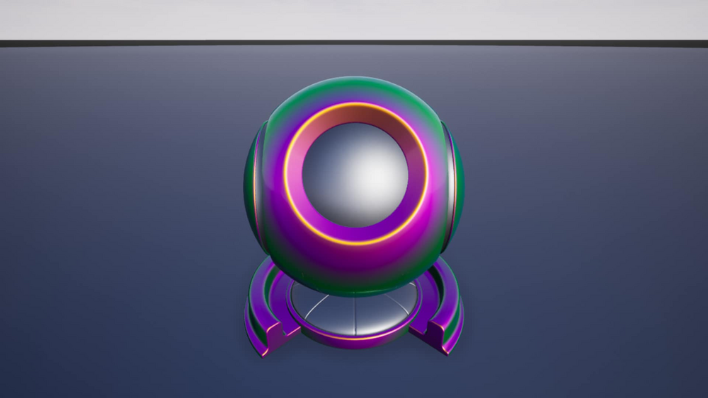 Iridescent Rainbow Shader Material 