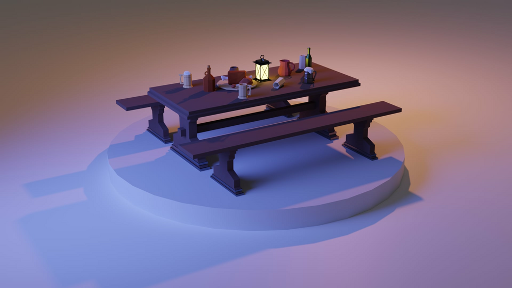 Stylized Tavern Props [Papercraft/LowPoly] 