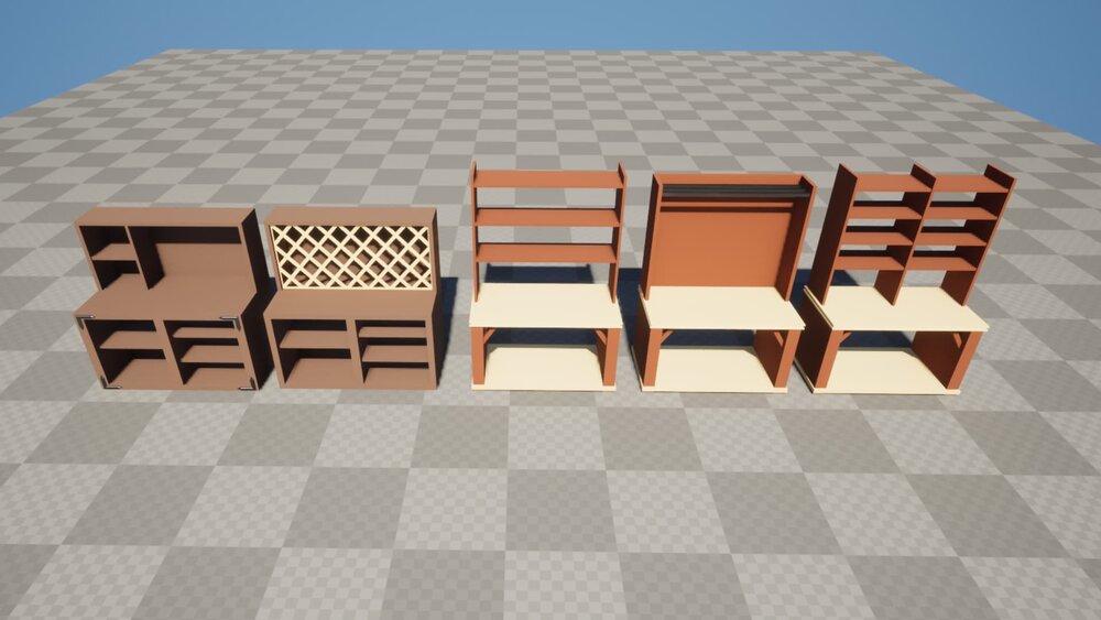 Stylized Tavern Props [Papercraft/LowPoly] 