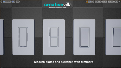 Light Switches and Outlets for Arch Vis 