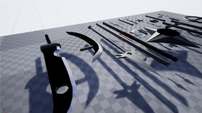 Low Poly Ninja Weapon Pack 