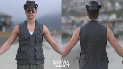 Man - Summer Outfit 13 - Modular - Rigged 