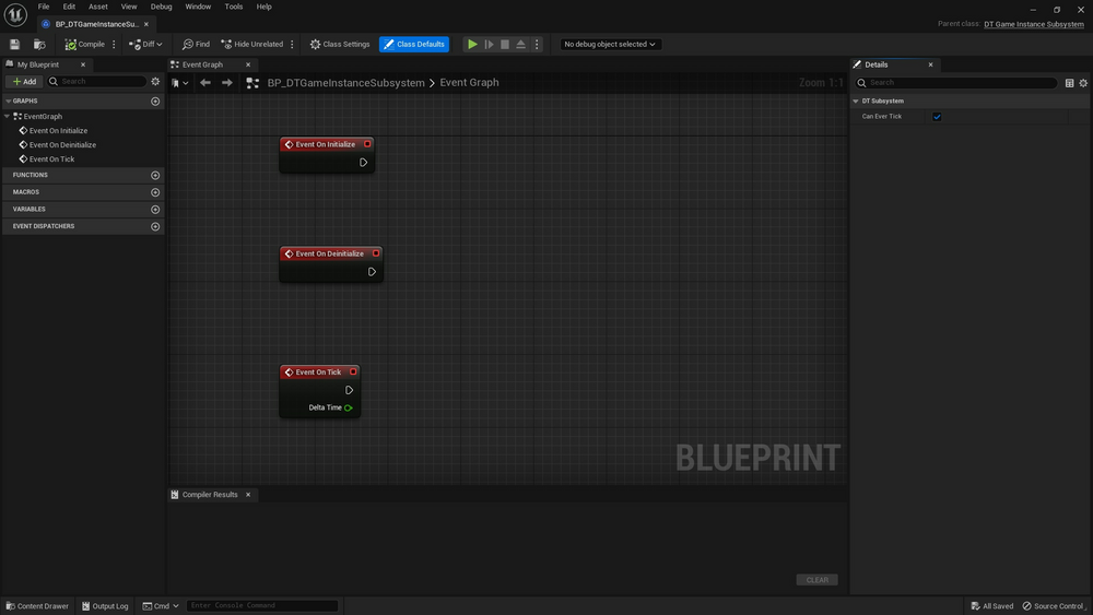 Blueprint Subsystem 