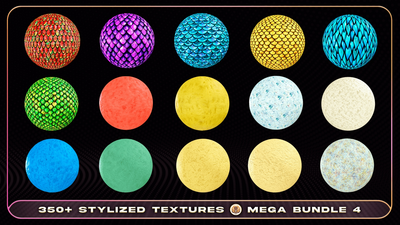 350+ Stylized Textures - Mega Bundle 4 