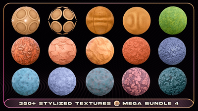 350+ Stylized Textures - Mega Bundle 4 