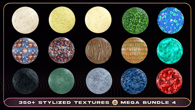 350+ Stylized Textures - Mega Bundle 4 