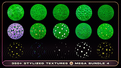 350+ Stylized Textures - Mega Bundle 4 