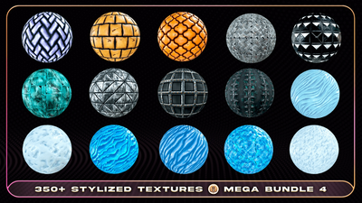 350+ Stylized Textures - Mega Bundle 4 