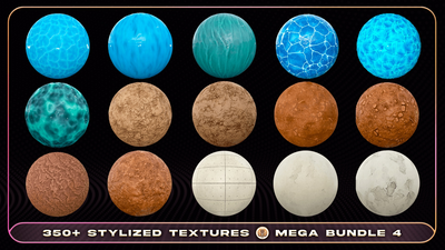 350+ Stylized Textures - Mega Bundle 4 