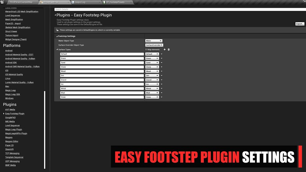 Easy Footstep Plugin 