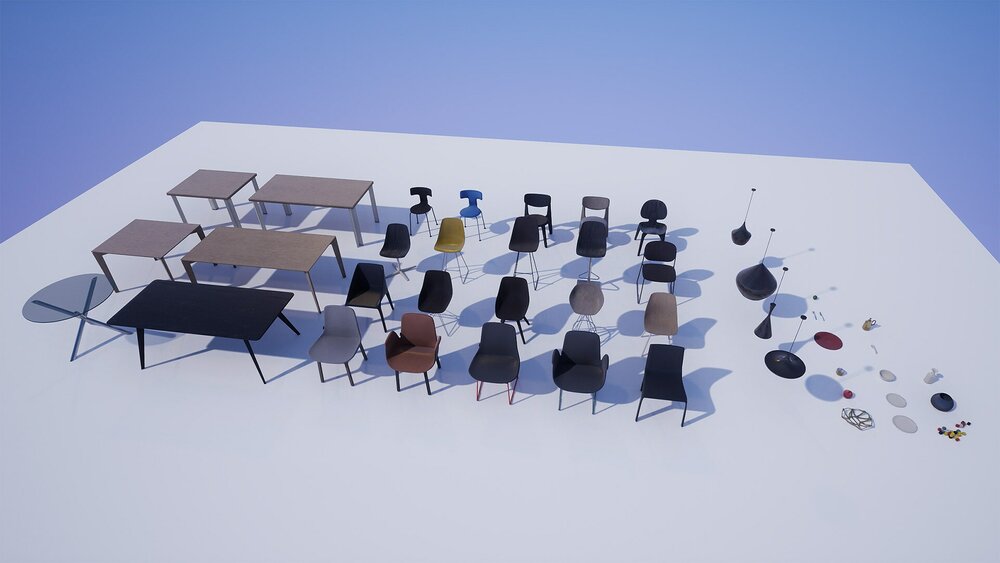 ARCHILAB101 V.4 Dining & Chairs 