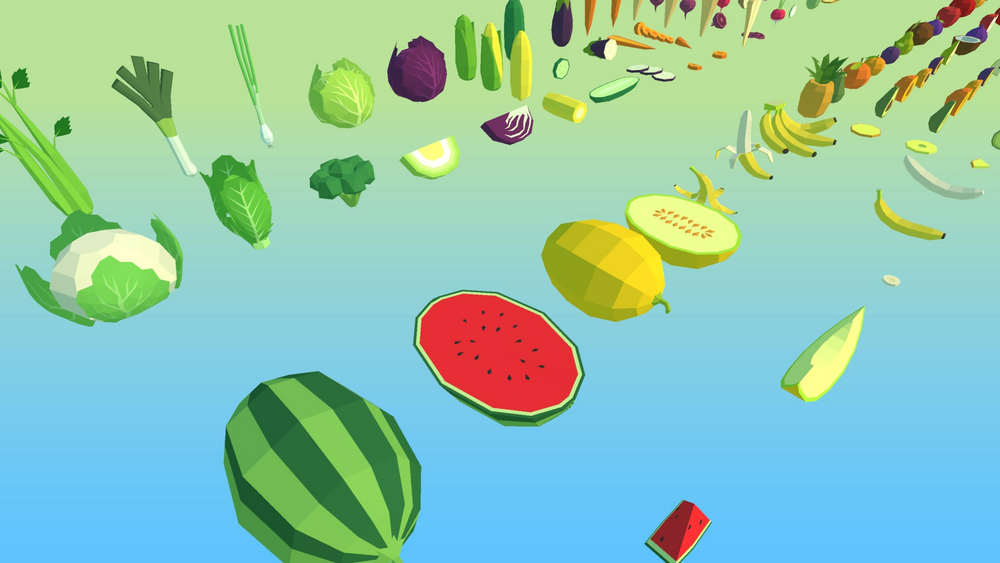 Food Pack: Low Poly Fruits & Vegetables 