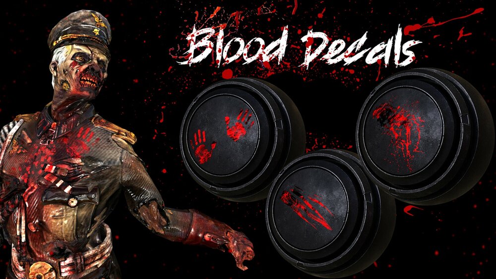 40 Pcs Blood Decal Material Bundle 