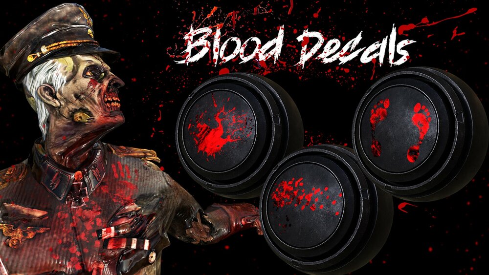 40 Pcs Blood Decal Material Bundle 