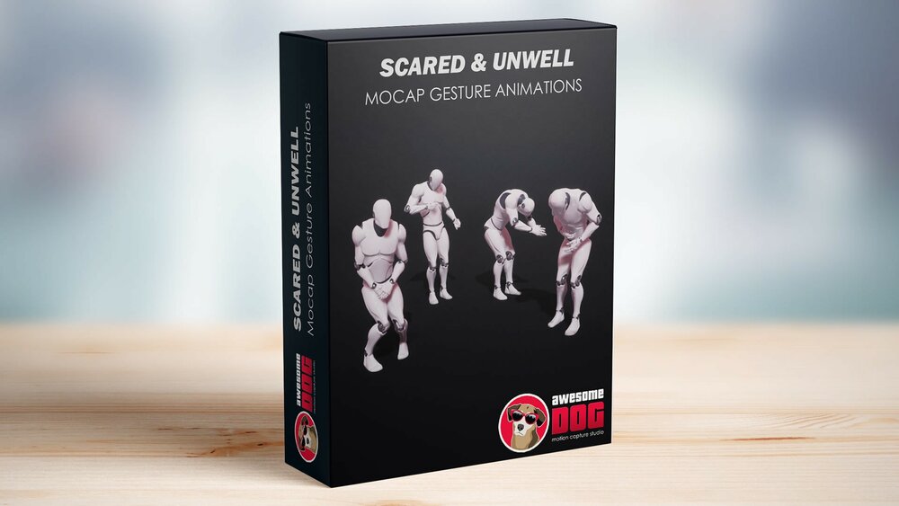 Scared & Unwell MoCap Gesture Animation Pack 