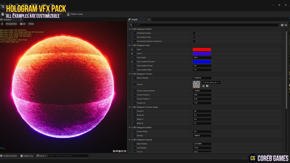 HOLOGRAM VFX With Niagara 3 