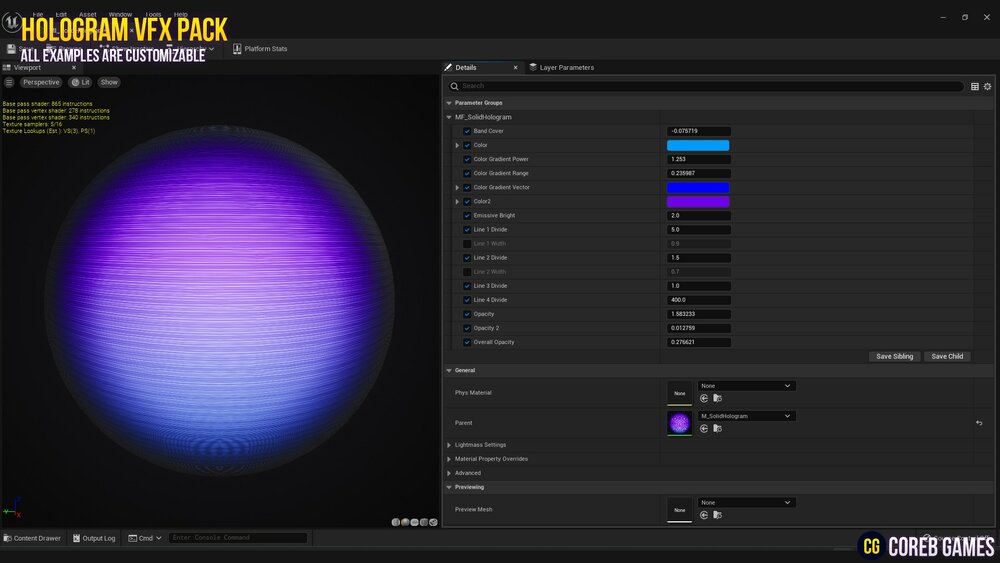 HOLOGRAM VFX With Niagara 3 