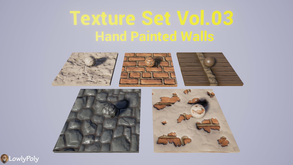 Walls Vol.3 - Hand Painted Texture Pack 