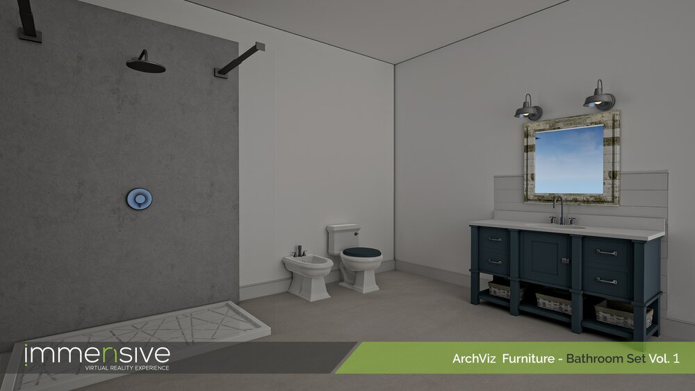 ArchViz Furniture - Bathroom Set Vol 1 