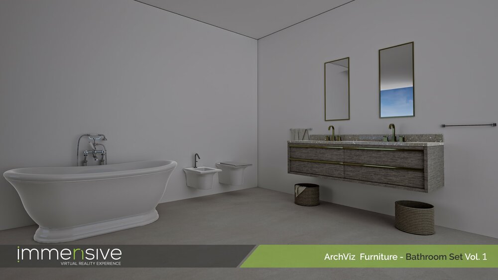 ArchViz Furniture - Bathroom Set Vol 1 