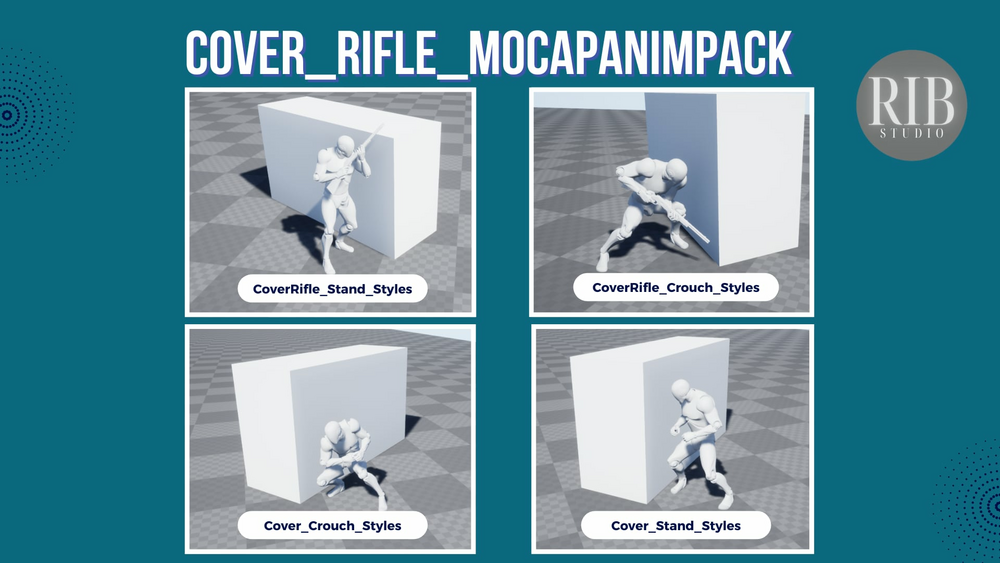 Cover Rifle MocapAnimPack 